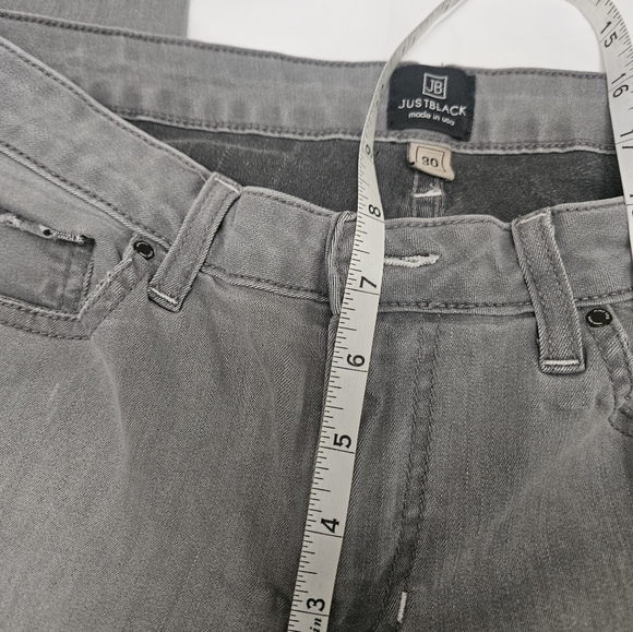 Justblack Gray Skinny Jeans With Distressed Hems! - Picture 7 of 9